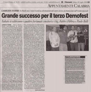 Il Domani 26.07.08     